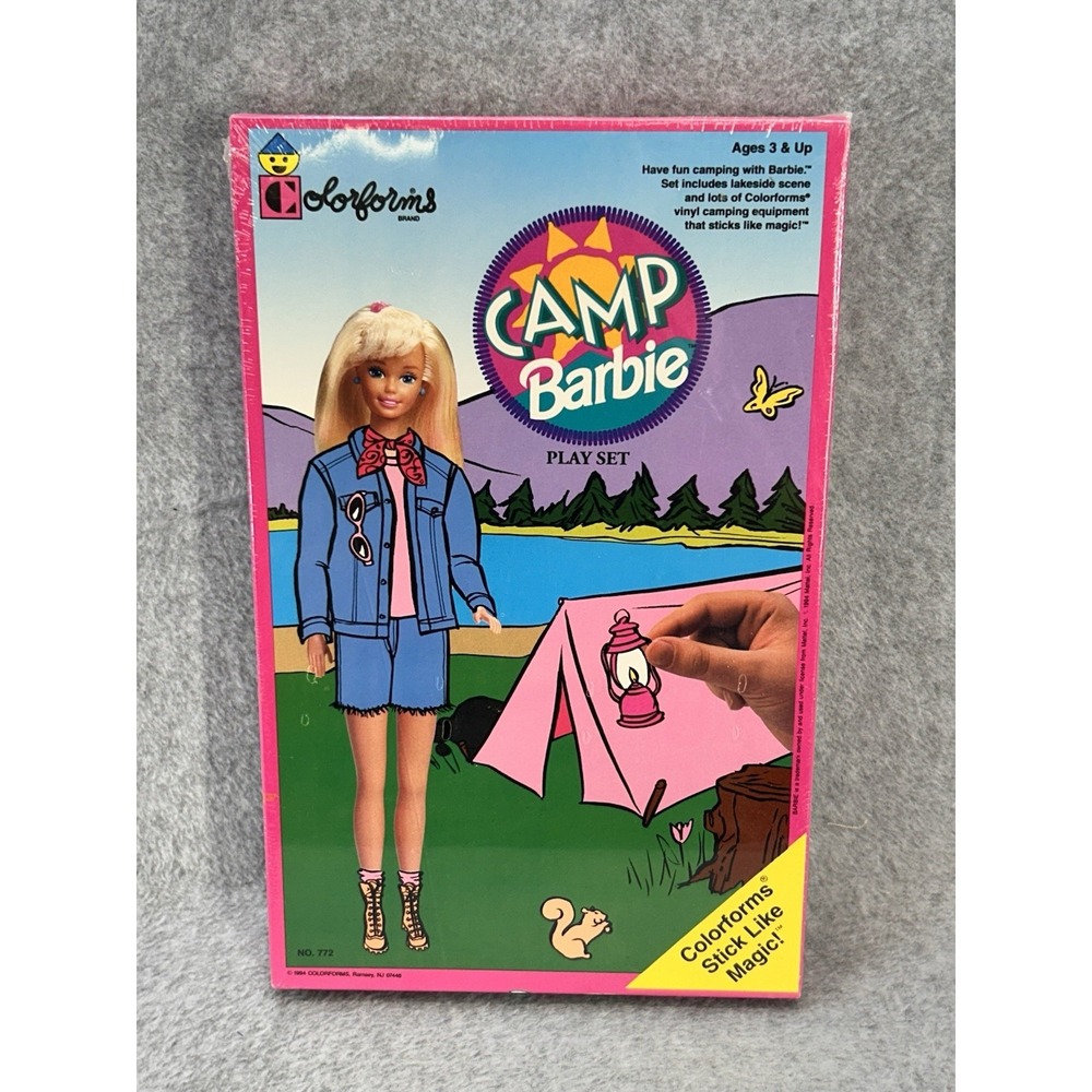 Vintage Camp Barbie Dress Up Play Set Colorforms #772
